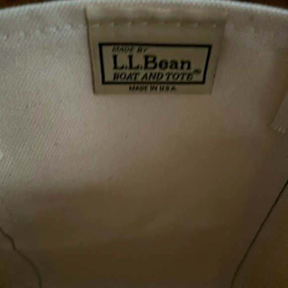 L.L. Bean small canvas boat and tote bag - Picture 3 of 5